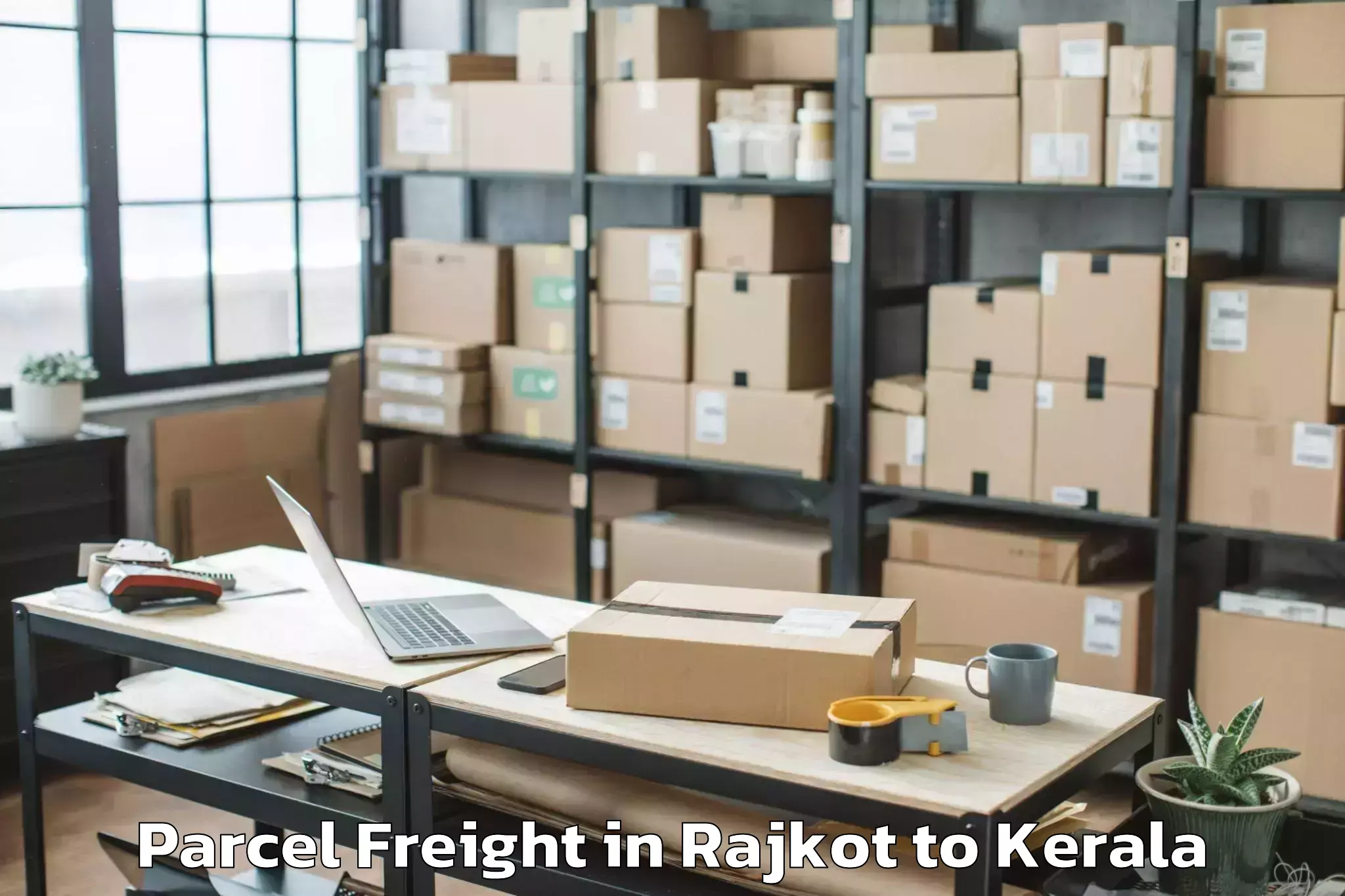 Trusted Rajkot to Thiruvananthapuram Internation Parcel Freight